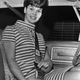 Model Lynn Ross demonstrates the three-point seat belt in Detroit on Jan. 8, 1968, the year that seat belts became mandatory on all new vehicles produced in America. Photo credit: AP Photo